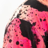 Kokvilnai līdzīgs balināts Bleached Leopard Wild Black T-krekls sublimācijai (L izmers)