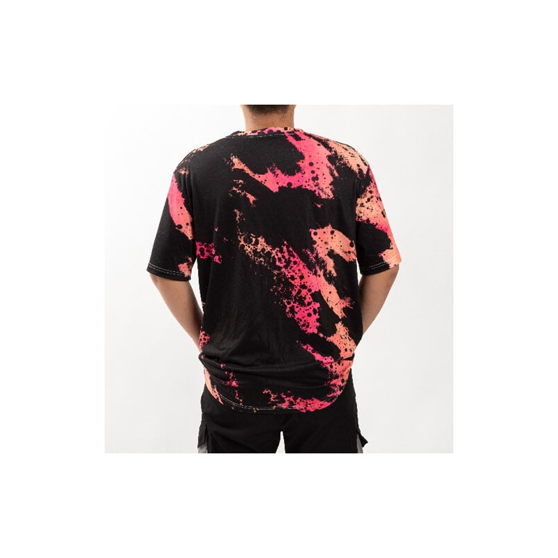 Kokvilnai līdzīgs balināts Bleached Leopard Wild Black T-krekls sublimācijai (XL izmers)