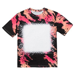 Kokvilnai līdzīgs balināts Bleached Leopard Wild Black T-krekls sublimācijai (XL izmers)