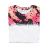 Kokvilnai līdzīgs balināts Bleached Leopard Wild Black T-krekls sublimācijai (2XL izmers)