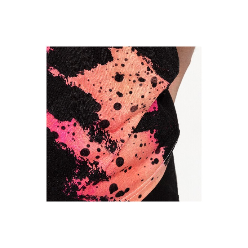 Kokvilnai līdzīgs balināts Bleached Leopard Wild Black T-krekls sublimācijai (3XL izmers)