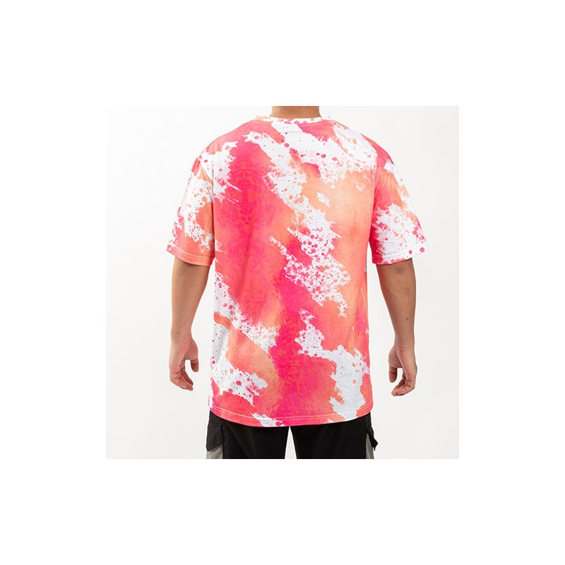 Kokvilnai līdzīgs balināts Leopard Dreamy Pink T-krekls sublimācijai (2XL izmers)