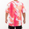 Kokvilnai līdzīgs balināts Leopard Dreamy Pink T-krekls sublimācijai (2XL izmers)
