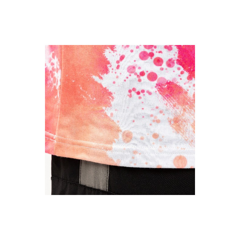 Kokvilnai līdzīgs balināts Leopard Dreamy Pink T-krekls sublimācijai (L izmers)