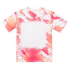 Kokvilnai līdzīgs balināts Leopard Dreamy Pink T-krekls sublimācijai (M izmers)