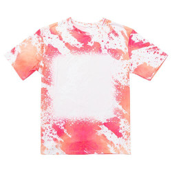 Kokvilnai līdzīgs balināts Leopard Dreamy Pink T-krekls sublimācijai (S izmers)