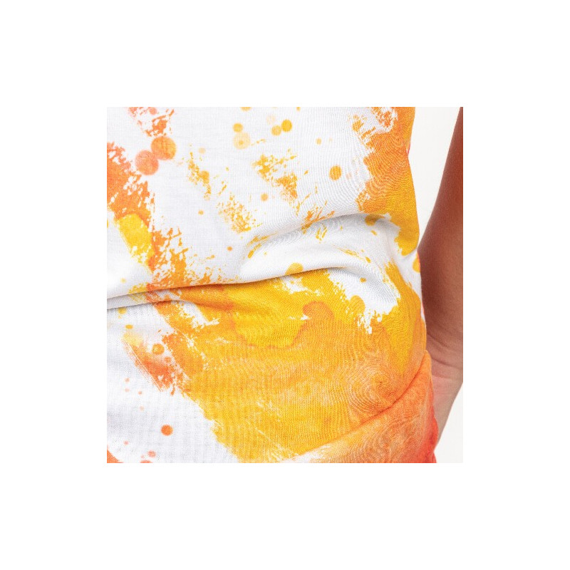 Kokvilnai līdzīgs balināts Leopard Dreams Orange T-krekls sublimācijai (3XL izmers)
