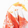 Kokvilnai līdzīgs balināts Leopard Dreams Orange T-krekls sublimācijai (M izmers)