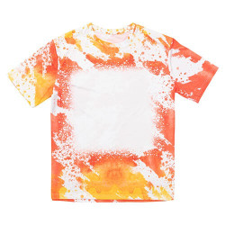 Kokvilnai līdzīgs balināts Leopard Dreams Orange T-krekls sublimācijai (S izmers)