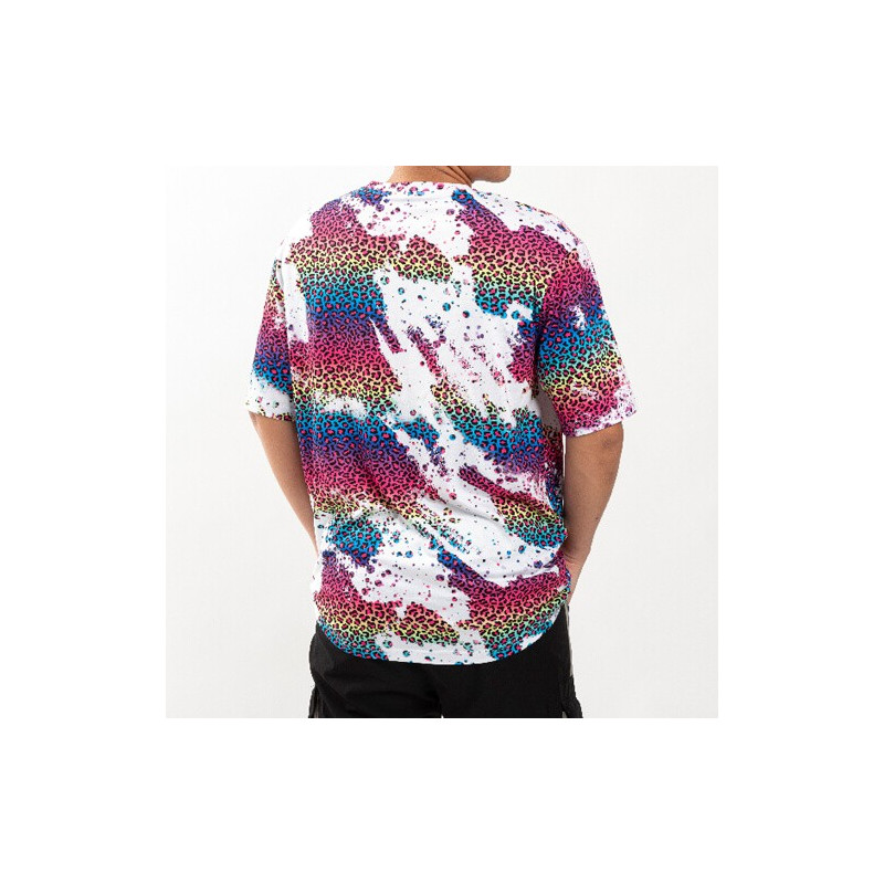 Kokvilnai līdzīgs balināts Leopard Wild Purple T-krekls sublimācijai (3XL izmers)