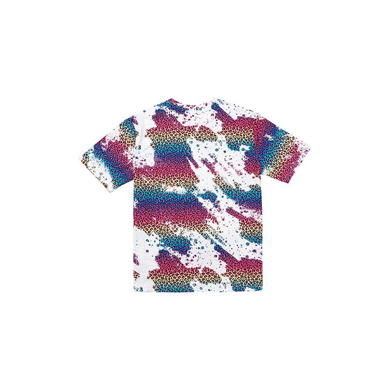 Kokvilnai līdzīgs balināts Leopard Wild Purple T-krekls sublimācijai (3XL izmers)