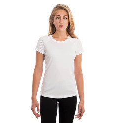 Sieviešu Slim Fit T-krekls ar īsām piedurknēm sublimācijai - balts (XS izmērs)