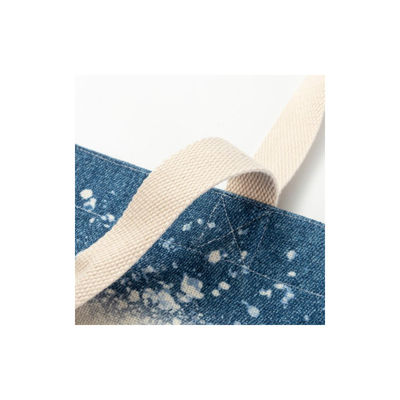 Balināta Starry Denim plecu soma sublimācijai