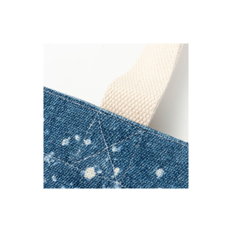 Balināta Starry Denim plecu soma sublimācijai