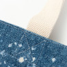 Balināta Starry Denim plecu soma sublimācijai