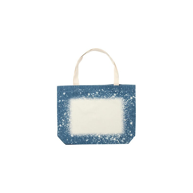 Balināta Starry Denim plecu soma sublimācijai