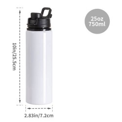 750 ml alumīnija ūdens...