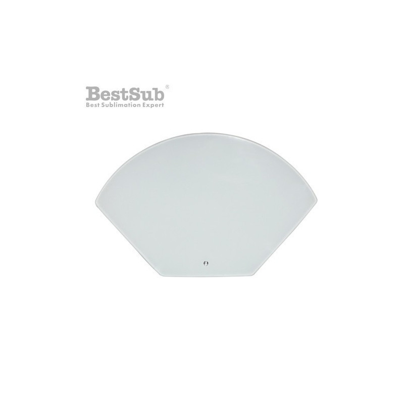 Glass fan shaped photo frame 28 x 18 cm Sublimation Thermal Transfer