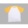 T-krekls sublimācijai ar dzelteno piedurkni  JSubli Apparel M Asia
