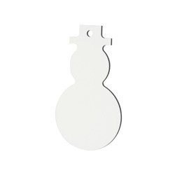 MDF christmas tree decoration snowman Sublimation Thermal Transfer