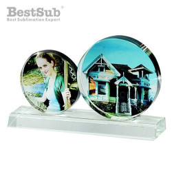 Photo crystal two circles model SJ05