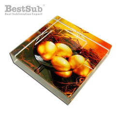 Photo crystal square ashtray model SJ13