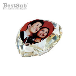 Photo crystal two-piece heart model SJ14