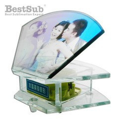 Photo crystal musical box “Hand Fan” model SJ19