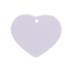 Plastic heart luminescent pendant Sublimation Thermal Transfer