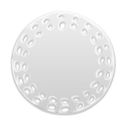 Circle ceramic tile with holes 7.5 cm Sublimation Thermal Transfer