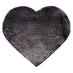 Divu krāsu vizuļi sublimācijai un uzklāšanai uz tekstilmateriāliem - sirds 12 x 10,5 cm