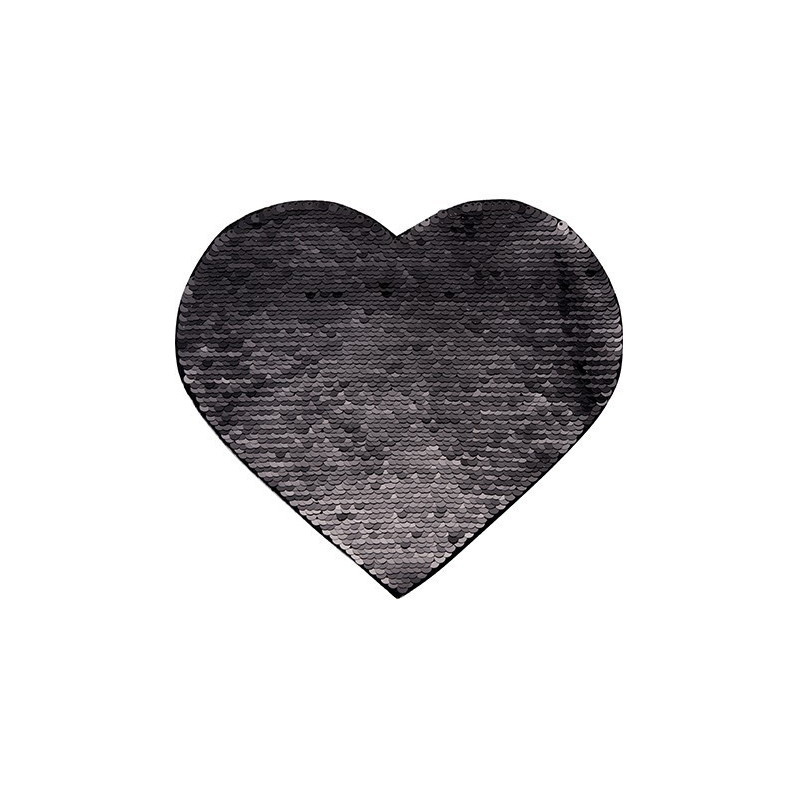 Divu krāsu vizuļi sublimācijai un uzklāšanai uz tekstilmateriāliem - sirds 12 x 10,5 cm