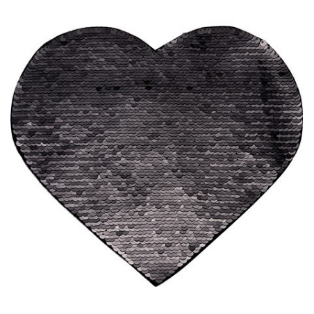 Divu krāsu vizuļi sublimācijai un uzklāšanai uz tekstilmateriāliem - sirds 12 x 10,5 cm