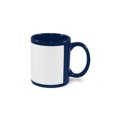 Patch mug 330 ml navy blue Sublimation Thermal Transfer