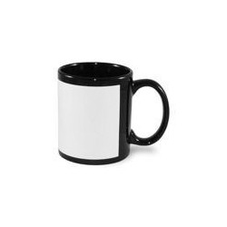 Patch mug 330 ml black Sublimation Thermal Transfer