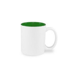 Mug A+ 330ml with green interior Sublimation Thermal Transfer