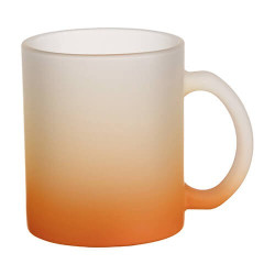 Matēta stikla krūze 330 ml sublimācijai - gradients sublimācijas termiskā pārnešana