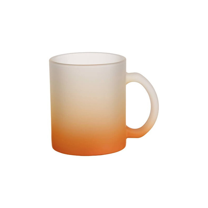 Matēta stikla krūze 330 ml sublimācijai - gradients sublimācijas termiskā pārnešana