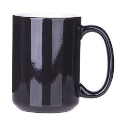 Maģiska krūze 450 ml melna sublimācijai