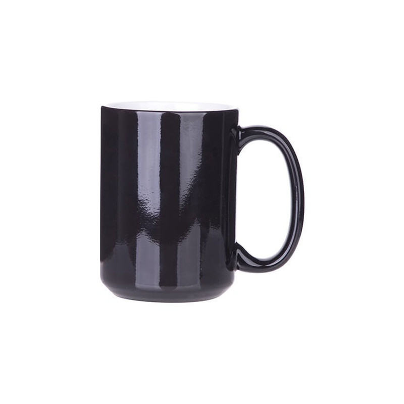 Maģiska krūze 450 ml melna sublimācijai