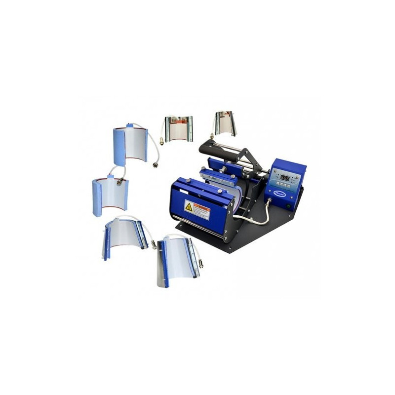 Termoprese krūzēm Horizontal heat press 6 in 1 - model JTSB06-6 Sublimation Thermal Transfer