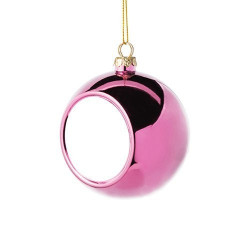 Christmas ball Ø 6 cm for sublimation - pink