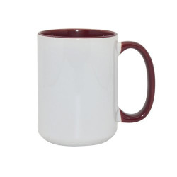 Sublimācijas krūze FUNNY MAX A+ 450 ml maroon