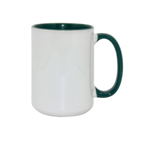 Sublimācijas krūze FUNNY MAX A+ 450 ml dark green