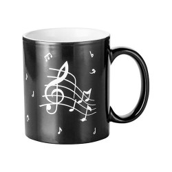 Magic cup with MUSIC engraver