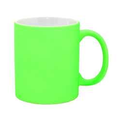 sublimācijas krūze apdrukai fluorescent - green matte