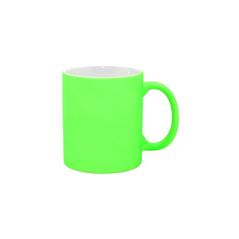 sublimācijas krūze apdrukai fluorescent - green matte