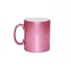 Sublimācijas krūze Metalic 300 ml pink