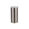 Tumbler 480 ml ar salmiņu sublimācijai - sudrabs