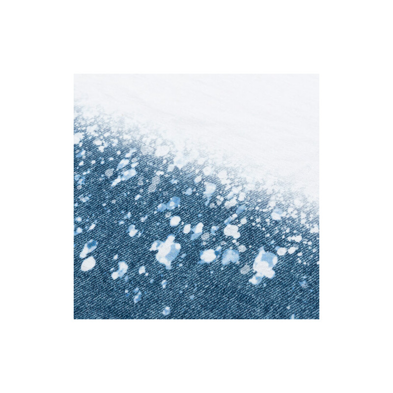 Cotton-Like Bleached Starry Faux Denim T-krekls sublimācijai
